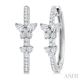 1.00CTTWDM HOOP EARRING WG 14K-G